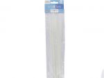 CABLE TIES-WHITE 24PC  