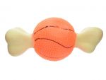 Squeaky Sports Ball with Bone Dog Toy