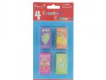 SCENTED ERASERS 4PC