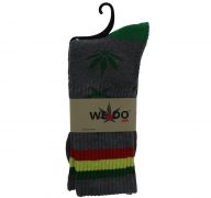 GRAY AND GREEN WEED SOCKS