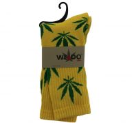 YELLOW AND GREEN WEED SOCKS