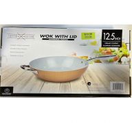 WOK WITH LID 12.5 INCH