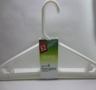 HANGERS ADULT WHITE 6PC
