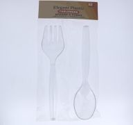 ELEGANT PLASTIC SPOONS AND FORKS XXX