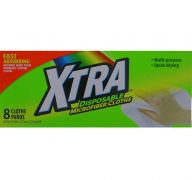 XTRA DISPOSABLE MICROFIBER CLOTHS 8 PACK