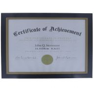 DOCUMENT FRAME 8.5 X 11 INCH BLACK AND GOLD
