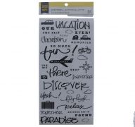 VACATION PHRASE STICKERS 34 PC