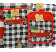 RED TRUCK BUFFALO CHECK KITCHEN