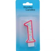 NUMERAL 1 BIRTHDAY CANDLE  