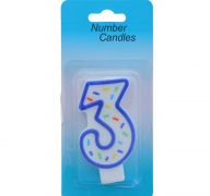 NUMERAL 3 BIRTHDAY CANDLE