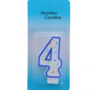 NUMERAL 4 BIRTHDAY CANDLE  