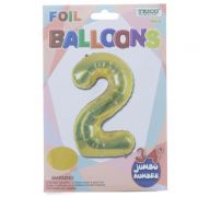 GOLD #2 FOIL BALLOON 34 INCH