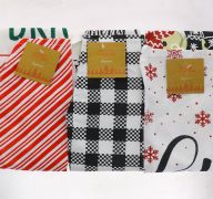 HOLIDAY PRINTED COTTON APRONS 19 X 30 INCH