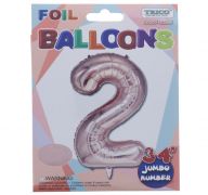 ROSE GOLD  #2 FOIL BALLOON 34 INCH  