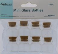 MINI GLASS BOTTLES 8 PACK  