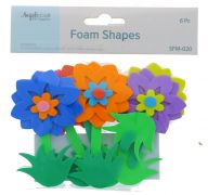 FOAM FLOWER SHAPE 6 PC