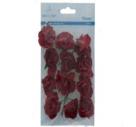 PAPER FLOWER MAROON 1.75 INCHES XXX