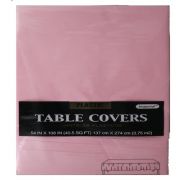 Light Pink Table Cover Cloths Disposable Rectangle Tablecloth - Size 56 x 108 Inches