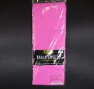 Hot Pink Table Cover Cloths Disposable Rectangle Tablecloth - Size 56 x 108 Inches