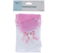 PINK AND WHITE BABY CARRIAGE POUCH