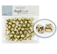 GOLD JINGLE BELL 15 MM 50 COUNT XXX