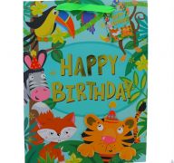 JUNGLE BIRTHDAY MEDIUM GIFT BAG
