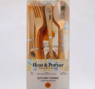 ROSE GOLD CUTLERY COMBO 48 PACK