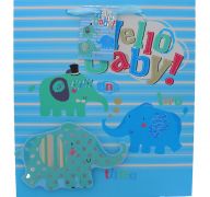 HELLO BABY BLUE EXTRA LARGE GIFT BAG