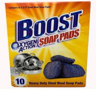 BOOST OXYGEN ACTION SOAP PADS 10 COUNT