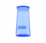 2.99 BLUE GLASS JAR 1.3 L  