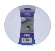 ROUND CLEAR PLATE 4 PACK 10 INCH