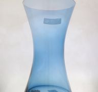 9.99 BLUE GLASS VASE 12 INCH
