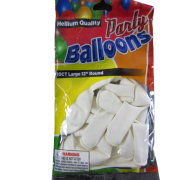 BALLOONS WHITE 12IN 10CT  