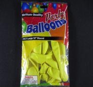 BALLOONS YELLOW12IN