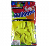 BALLOONS YELLOW12IN  