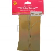 ROSE GOLD BIRTHDAY BANNER 9.8 FT
