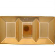 ROSE GOLD 3 SECTIONAL TRAY 15 X 7 X 1.18 INCH