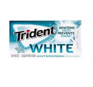TRIDENT WINTERGREEN WHITE GUM