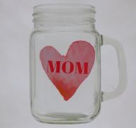 MOTHERS DAY GLASS MASON JAR