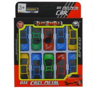 DIE CAST SPEED CAR 10 PACK