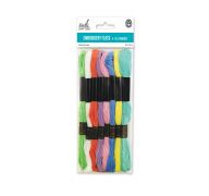 EMBROIDERY FLOSS 8 HANDKS PASTEL COLORS