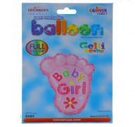 ITS A GIRL FOOT NON FOIL BALLOON 18 INCH