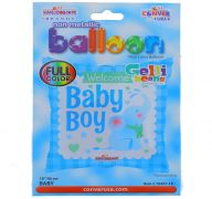 BABY BOY SQUARE NON FOIL BALLOON 18 INCH