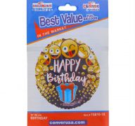 EMOJI BIRTHDAY BALLOON 18 INCH
