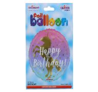 HAPPY BIRTHDAY UNICORN MYLAR BALLOON 18 INCH