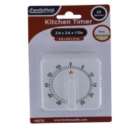 KITCHEN TIMER 2.6 X 2.6 X 1.5 INCHES