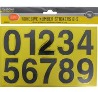 ADHESIVE NUMBER STICKERS 0-9