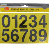 ADHESIVE NUMBER STICKERS 0-9  