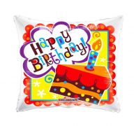 HAPPY BIRTHDAY CANDLE CAKE BALLOON GELLI BEAN