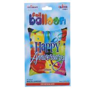 HAPPY ANNIVERSARY MYLAR BALLOON 18 INCH